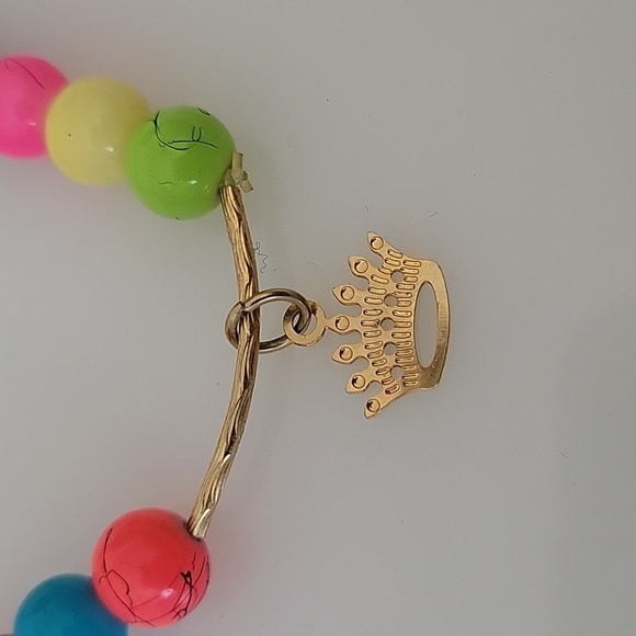 3 pc. Set charm bracelet bundle, tiara, mermaid, and umbrella charms - Picture 3 of 7